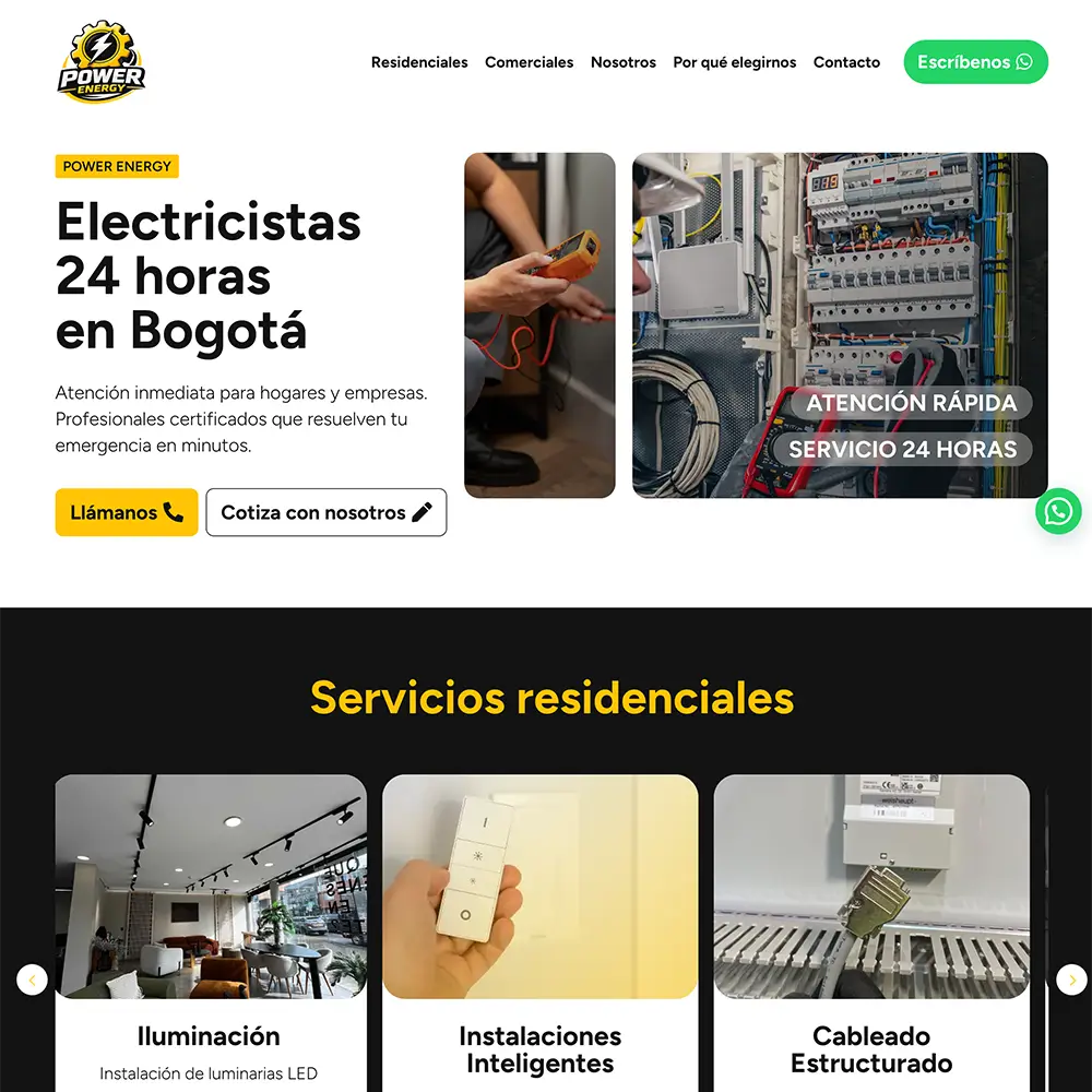 Página Web Power Energy
