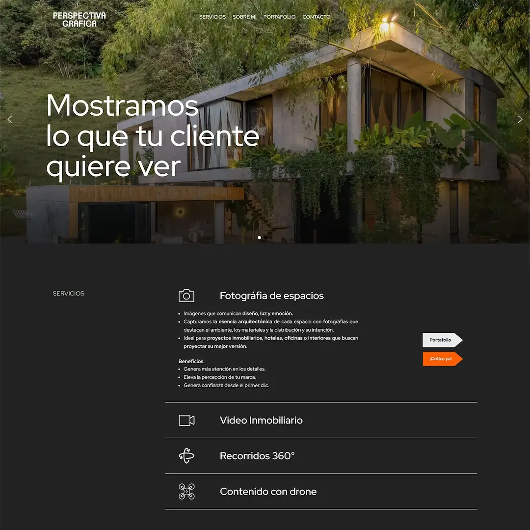 Página web Perspectiva Gráfica